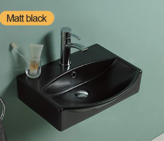 Раковина-чаша CeramaLux 78014CMB черная 50 см